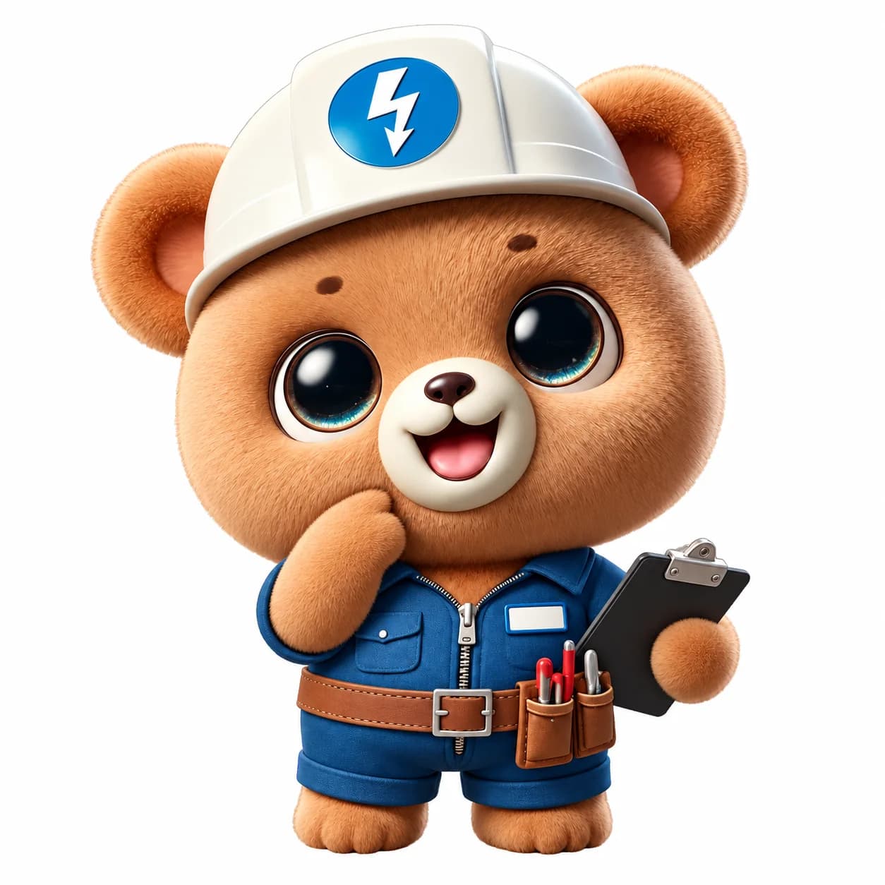 鴻電熊仔解說角色,非工程紀錄